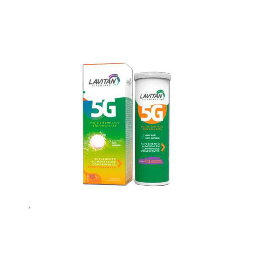 Lavitan Efervescente 5G C/10 Comprimidos Guaraná+Cafeína