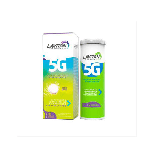 Lavitan Efervescente 5G C/10 Comprimidos Limão