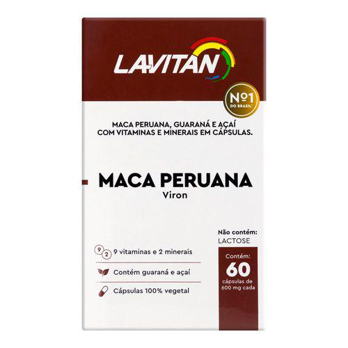 Lavitan Maca Peruana Frasco Com 60 Cápsulas