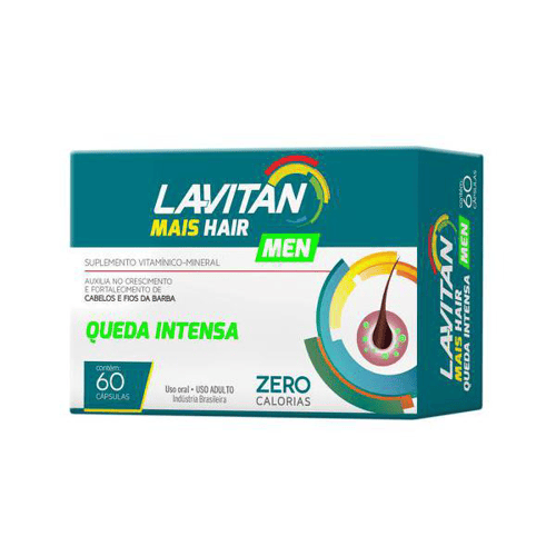 Lavitan Mais Hair Men Com 60 Cápsulas