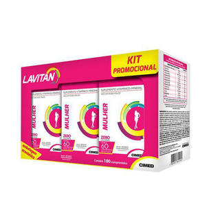 Lavitan Mulher Kit 180Cps Leve 3 Pague 2