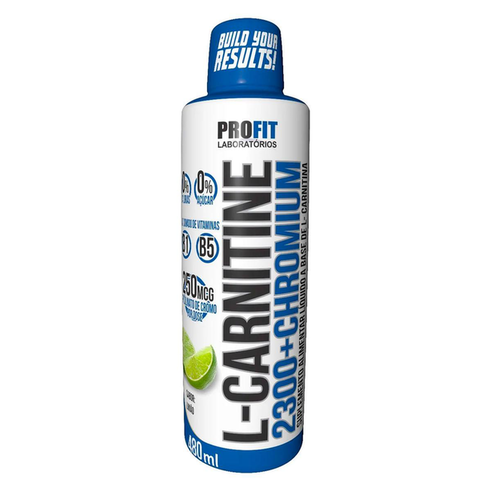 Imagem do produto Lcarnitine 2300 + Chromium Frasco Limão Profit 480Ml