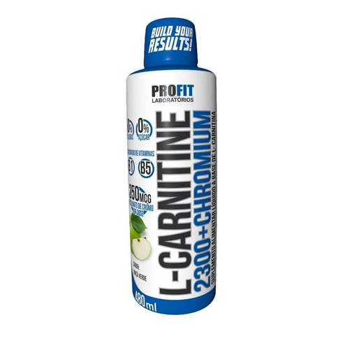 Imagem do produto Lcarnitine 2300 + Chromium Frasco Maçã Verde Profit 480Ml