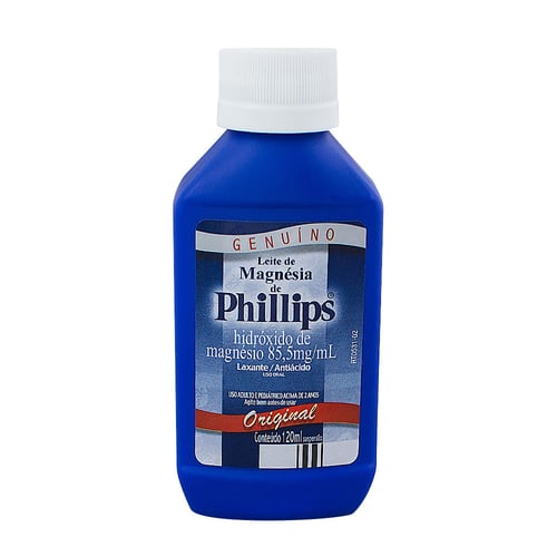 Leite De Magnésia De Phillips Suspensão Sabor Original Com 120Ml