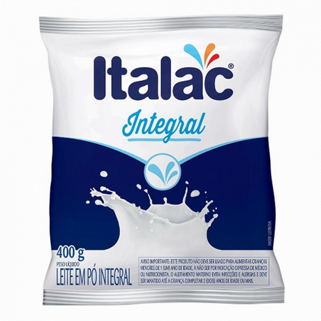 Leite Em Po Integral Italac 400 G