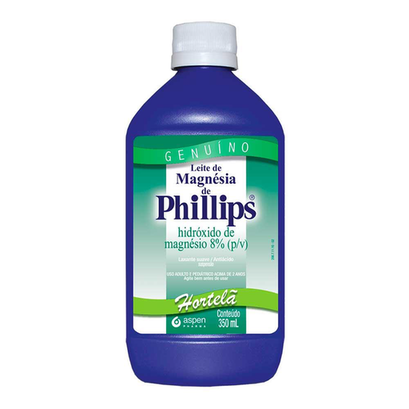 Leite Magnésia Phillips Hortelã 350Ml