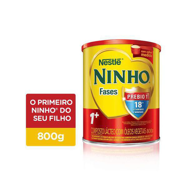 Imagem do produto Leite Ninho Fases 1 E Em Pó Leite Em Pó Ninho Fases 1 E Com Prebio 1 Enriquecido Com Cálcio, Ferro, Zinco E 8 Vitaminas 800G