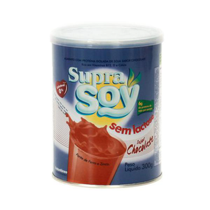 Leite Supra Soy - Sem Lactose Sabor Chocolate Com 300 Gramas