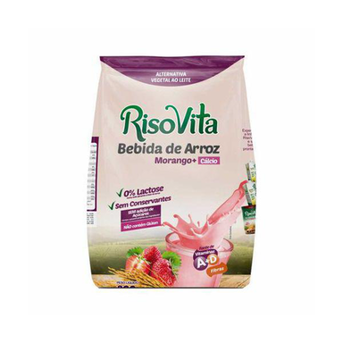 Imagem do produto Leite Vegetal De Arroz Em Pó Sabor Morango Risovita 300G