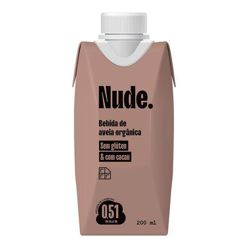 Leite Vegetal De Aveia Orgnico Sabor Cacau Nude 200Ml