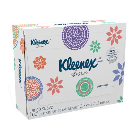 Lenço - De Papel Kleenex Com 100 Unidades