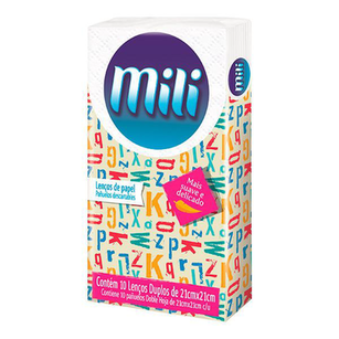 Imagem do produto Lenço De Papel Mili Com 10 Unidades