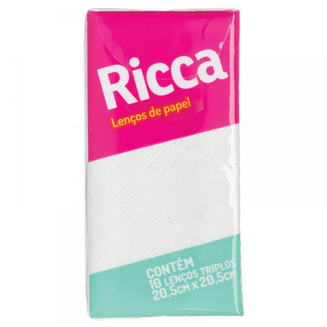 Lenço De Papel Ricca 10Un.