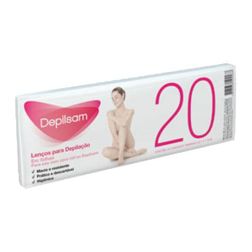 Lenço Depilatório Depilsam 20 Unidades