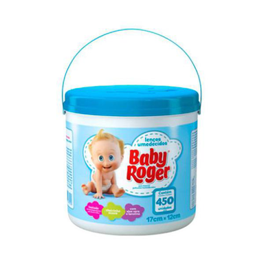 Lenco - Umedecido Baby Roger Balde Azul Com 450 Unidades