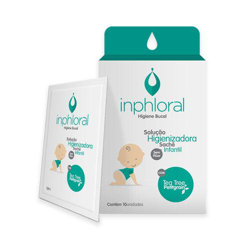 Imagem do produto Lenço Umedecido Higiênico Bucal Infantil Natural Com 10 Saches Inphloral