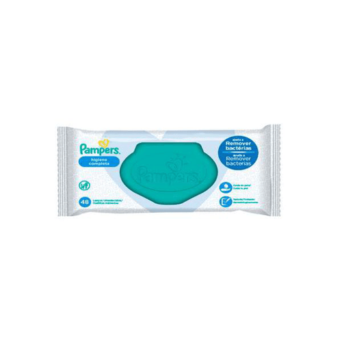 Lenço Umedecido Pampers Higiene Completa Com 48 Unidades 48 Unidades