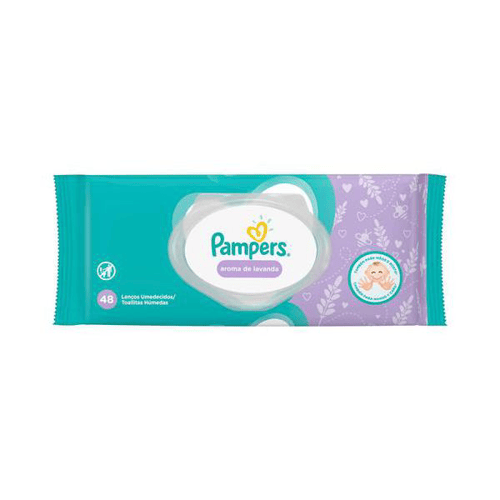 Lenco Umedecido Pampers Lavanda Com 48 Unidades