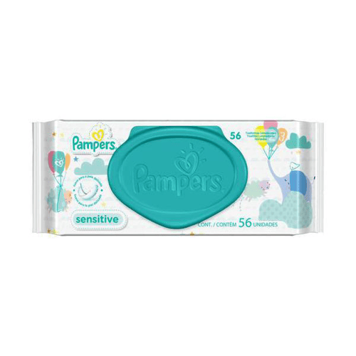 Imagem do produto Lenço Umedecido Pampers Sensitive 56 Unidades