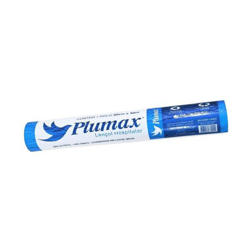 Imagem do produto Lençol Descartável De Papel Em Rolo 100% Celulose Virgem Plumax 70Cm X 50M