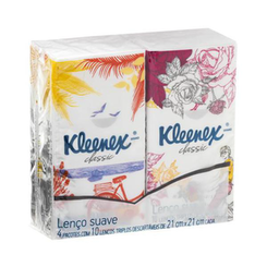 Lenços De Papel Kleenex Bolso 4X10un.