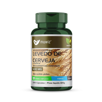 Imagem do produto Levedo De Cerveja 500Mg + Complexo B 240 Cápsulas Muwiz