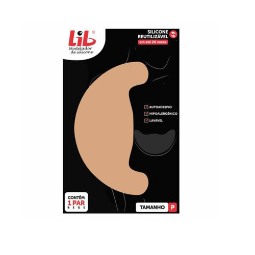 Imagem do produto Lib Modelador Para Seios De Silicone Reutilizavel Tamanho P 1 Par