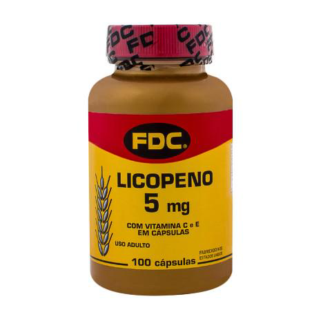 Imagem do produto Licopeno 5Mg Com 100 Cápsulas Fdc
