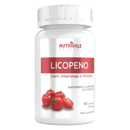 Imagem do produto Licopeno Com Vitaminas E Minerais 60 Cápsulas Nutrivale