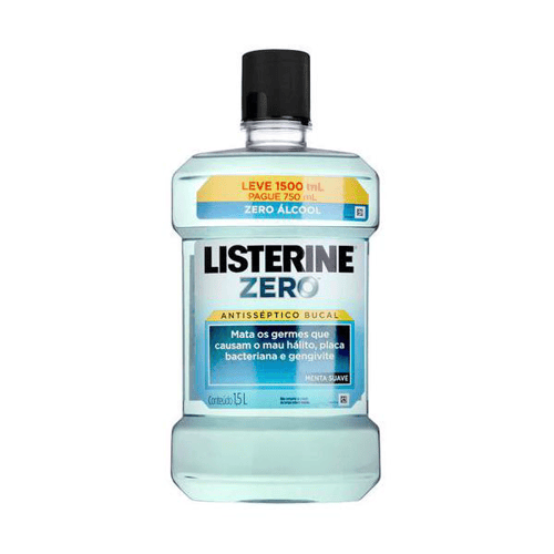 Listerine Antiseptico Bucal Zero Alcool 1,5 L