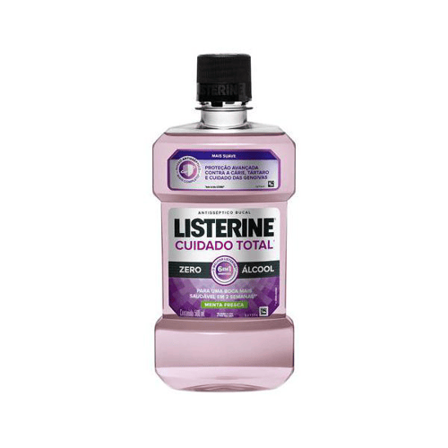 Listerine Antisseptico Bucal Cuidado Total Zero 500Ml