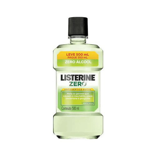 Listerine Zero 500Ml Menta Verde