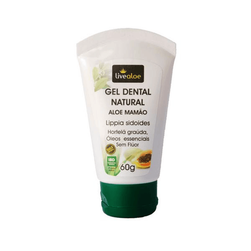 Live Aloe Gel Dental Natural Aloe Mamão 60G