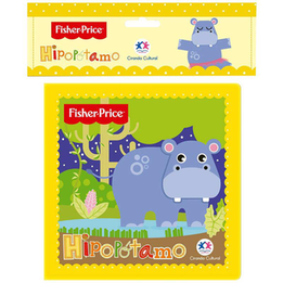 Livro De Banho Fisher Price Com 1 Hipopotamo