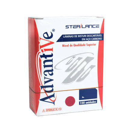 Imagem do produto Lmina De Bisturi Advantive Sterilance N°11 Em Aço Carbono 100 Unidades