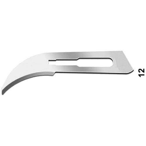 Lâmina De Bisturi Labor Import - Aço Carbono - Nr 12