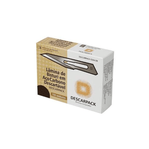Lâmina de Bisturi Descarpack - Aço Carbono N°11 - unidade