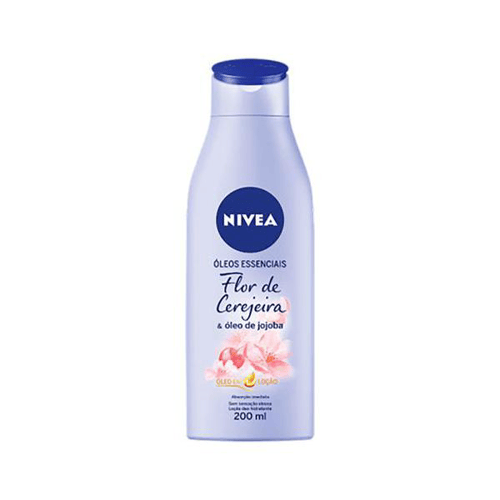 Locao Hidratante Nivea Flor De Cerejeira E Oleo De Jojoba 200Ml