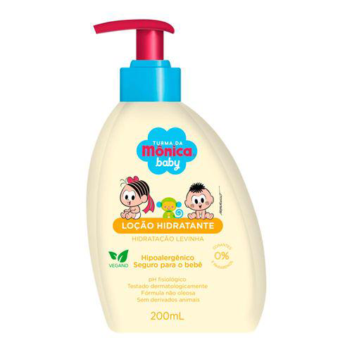 Loção Hidratante Turma Da Mônica Baby Hidrata Levinha 200Ml