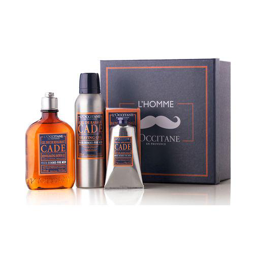 Imagem do produto Loccitane Kit Masculino Sabonete 250 Ml+Balsamo Pos Barba 150Ml+Espuma De Barbear 150Ml