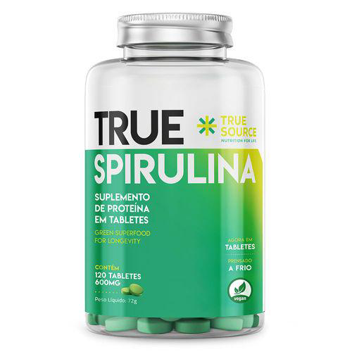 Imagem do produto Longevidade E Prevenção True Spirulina 600Mg C/ 120 Tabletes True Source