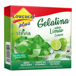 Lowçucar Plus Gelatina Zero Açucar C/ Stévia Limão 10G