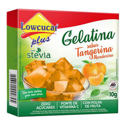 Lowçucar Plus Gelatina Zero Açucar C/ Stévia Tangerina 10G