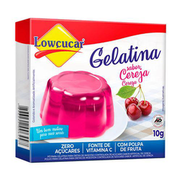 Lowçucar Zero Açúcar Gelatina Cereja 10G