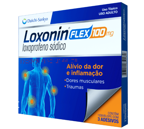 Loxonin Flex 100 Mg - 3 Adesivos