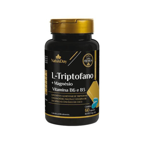 Ltriptofano + Magnesio Natusday Premium Com 60 Capsulas