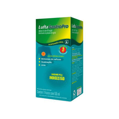 Luftagastropro - 100Mg/Ml + 20 Mg/Ml Suspensão Frasco 150Ml