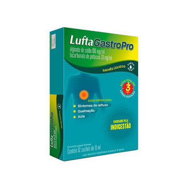 Imagem do produto Luftagastropro - 100Mg/Ml + 20Mg/Ml Suspensão 12 Envelope Lam 10 Ml