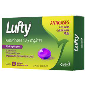 Imagem do produto Lufty Gel Antigases Simeticona 125Mg Com 10 Cáps Gelatinosas