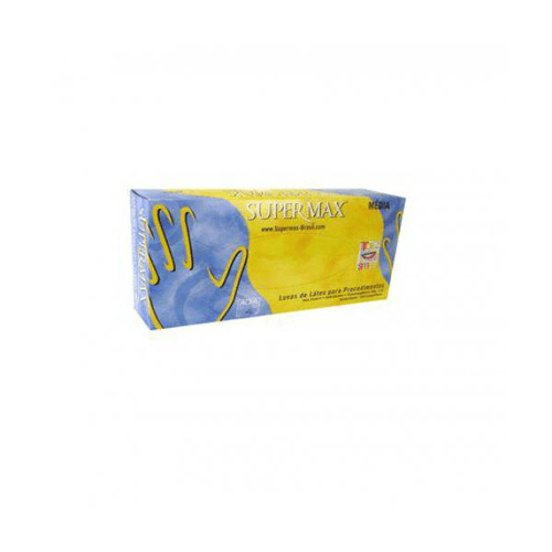 Imagem do produto Luva - De Latex Supermax Lisa P Procedimentos Não Cirúrgicos C 100 - Tamanho M